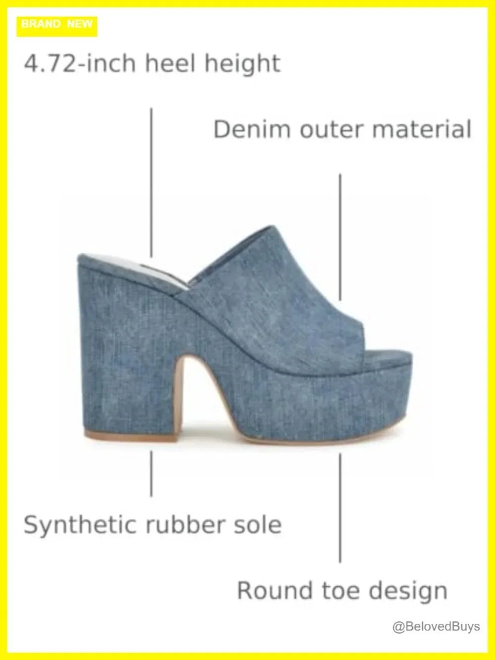 Women's Platform Sandal with 4.72